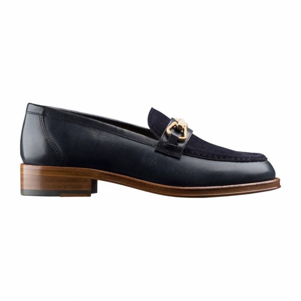 APC Diana Moccasin Navy Blue Suede Loafer 41 US10